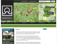 Tablet Screenshot of outdoorswest.org.uk